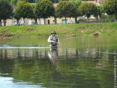 Michel BUET en action de pêche